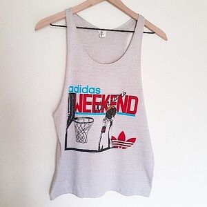 Adidas Vintage Trefoil Weekend Warriors Tank size Medium